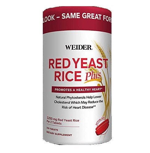 Weider Red Yeast Rice Plus dengan Phytosterios 1200 mg per 2 tablet - 240 tablet
