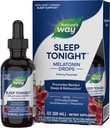 Nature 's Way Sleep Tonight Melonatin Drops with L-Theanine, Non- Habit Forming Support *, 2 Oz, Cherry Flavor