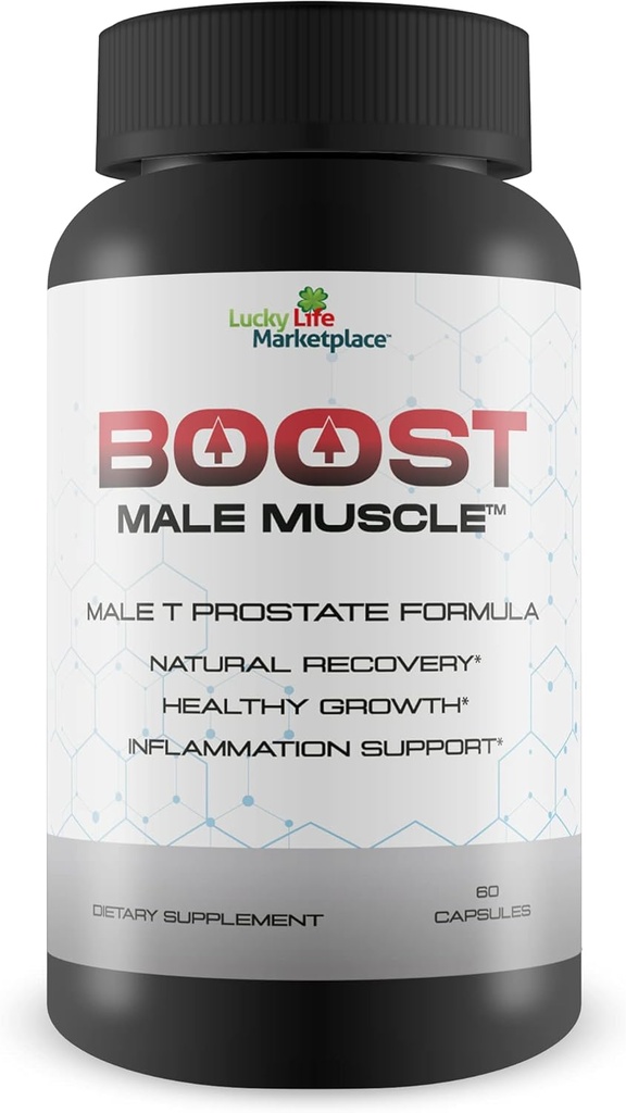 Pria Boost - Maksimum Kekuatan Prostat Dukungan untuk Pria - Prolect Full Bladder Emptie Day & Night - Dukung Iimproved Blood Flow with Green Tea - Men 's Prostate Health Suppplemen - Minor Support