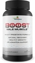 Pria Boost - Maksimum Kekuatan Prostat Dukungan untuk Pria - Prolect Full Bladder Emptie Day & Night - Dukung Iimproved Blood Flow with Green Tea - Men 's Prostate Health Suppplemen - Minor Support