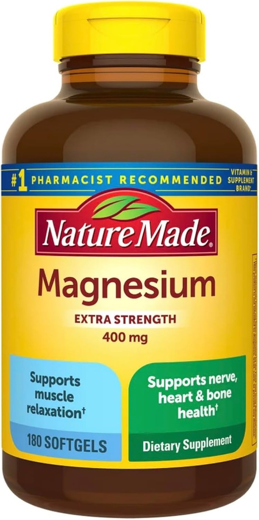 Alam Made Power Magnesium 400 mg., 180 Softgels