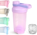 D.Y.A 16oz Purple Sports Shaker Bottle for Protein Shakes, Pre Workout, Travel, BPA Free & Dishwastaker Safe
