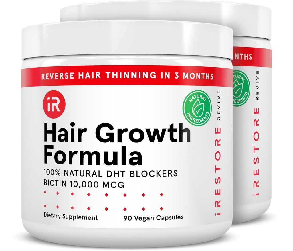 iRestore Perkembangan Rambut - Natural DHT Blockers & Multivitamin Blend