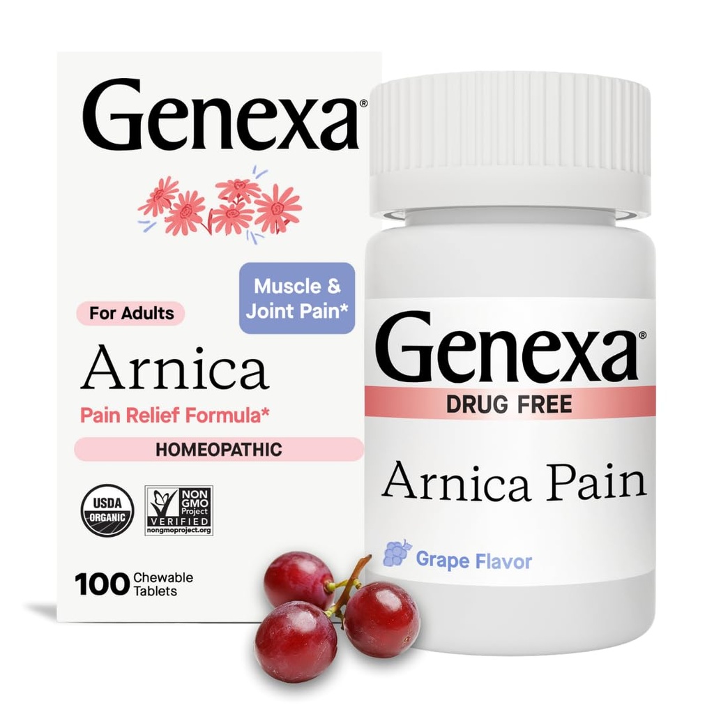 Genexa Arnica for Pain Relief 124; Leviate Muscle & Joint Pain, Soreness & Stiffness