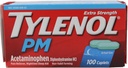TYLENOL PM Ekstra Kekuatan Reliever Sakit / Malam Malam Tidur Bantuan Caplets 100 ea
