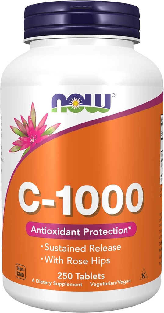 Sekarang Foods, C-1000, Sekarang Foods Vitamin C-1000 Lanjutkan Rilis dengan Rose Hips, 250 tablet
