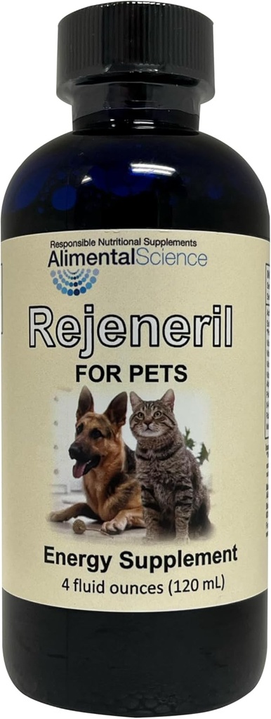 Rejeneril- FP 4oz hingga 240 Pendamping Asasi Alamo Akuneum Energi Normal Meningkat Ammunite Dukungan Kucing & Pet Formulasi Antioksidant Vitamin Mineral Suplemen Umur-panjang Vitalitas