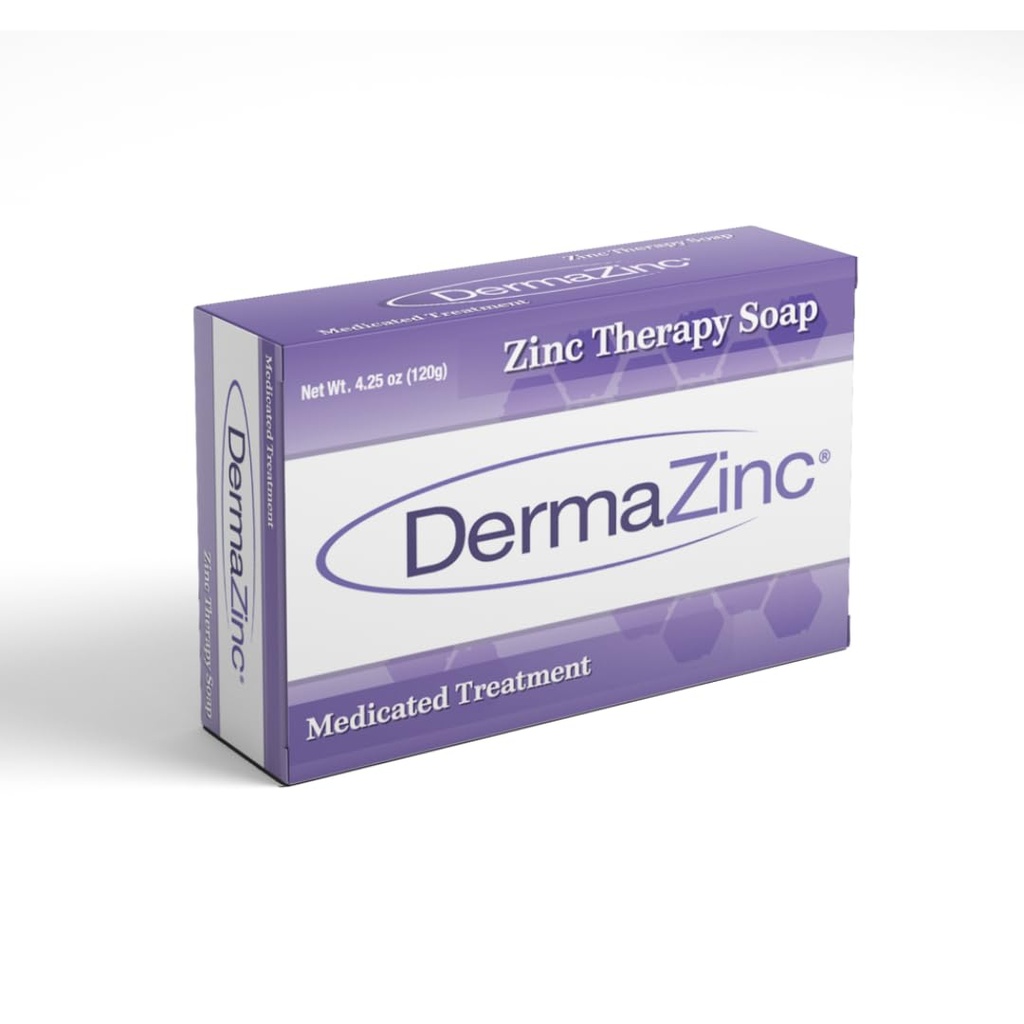 Terapi DermaZinc Soap, Sabun Zinc untuk Skin, Bantuan Disorder Skin untuk Psoriasis, Dermatitis, Eczema, dan Getaran Kondisi Lainnya