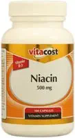 Vitacost Niasin (Vitamin B-3) - 500 mg - 100 Kapsul