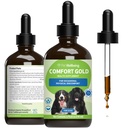 Pet Wellsing Comfort Gold for Dogs - Supports Canine Fisik Comfort, Healthy Circulation, Corydalis, Turmeric - Veterinarian- Formulated Herbal Supplemen 4 oz (118 ml)