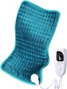 Penahan listrik pad untuk Back / Shoulder / Neck / Leg Pain Relief, 6 Fast Heating Setting, Auto- Off, Machine Washable, Moist Dry Heat Option, Extra 12 "x24"