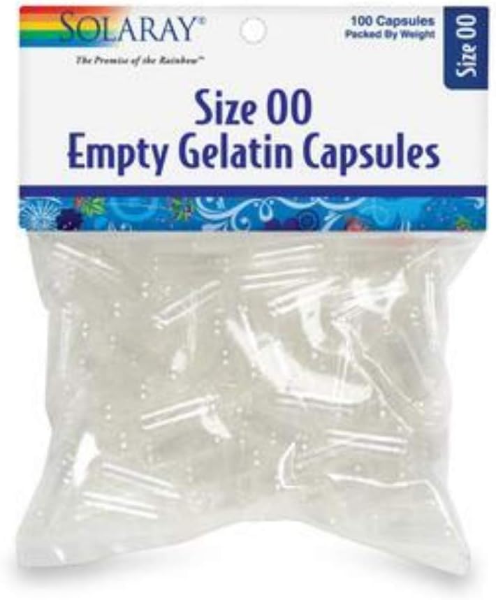Solaray Kosong Kapsul Ukuran 00 (Bag) 124; 100ct