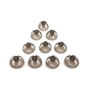 Hearing Aid Domes Smoky Gray Tips Ear Pieces Comfortable untuk Open Fit BTE Sound Amplifier PSAP Kit Invisible 10mm (L * 10)