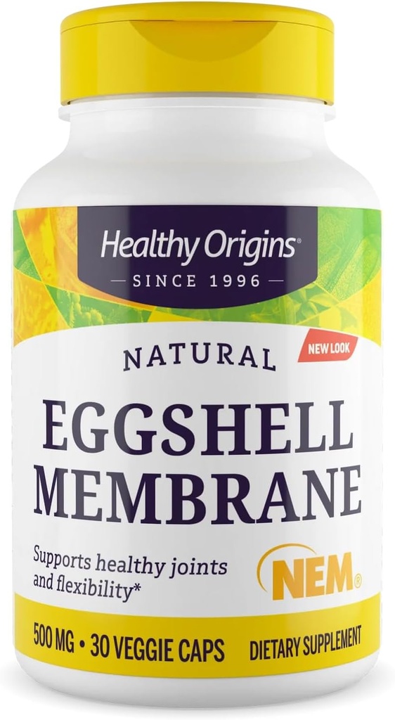 Origins Healthy Eggshell Membrane 500 mg (NEM, Non- GMO, Gluten Free, Gabungan Dukungan), 30 Veggie Caps