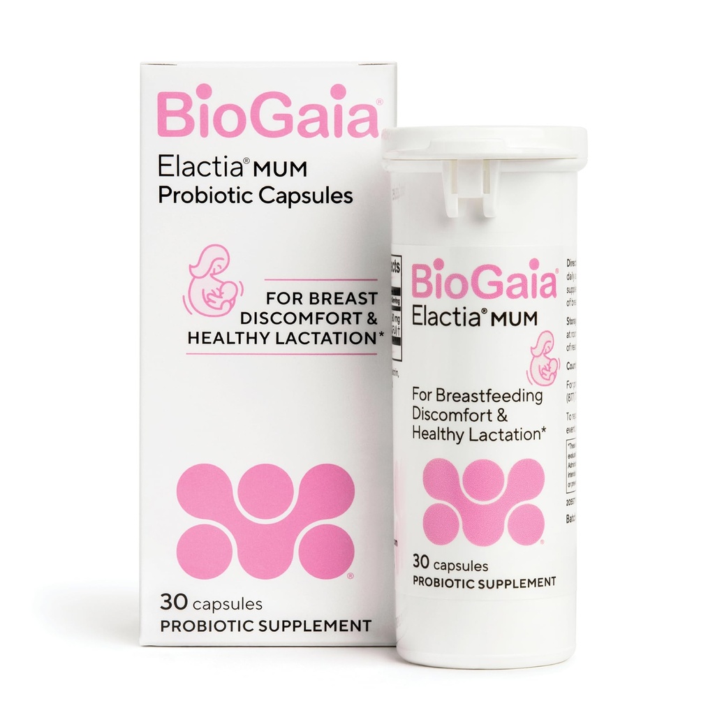 BioGaia Eaktica Probiotik Breathfeating 124r Lactation Suplemen 124; Esential dan Progres Baru untuk Kedua Ibu & Bayi; Suplemen Harian Untuk Lactation Kesehatan 124; 30 Count 124; Breastfeed Happy