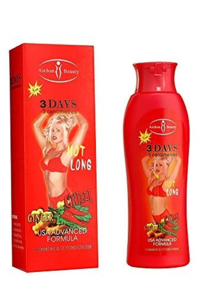 AICHUN BEAUTY Hot Chilli & Ginger Slimming Cream Lost Weight Dissolving Fat Fast 200ml (2 Pack)