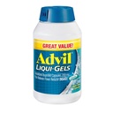Advil Liqui- Gels Pain Reliever and Fever Reducer, Pain Medicine for Adults with Ibuprofen 200mg for Headache, Bacache, Menstrual Pain and Joint Pain Relief - 200 Liquid Filed Capsules