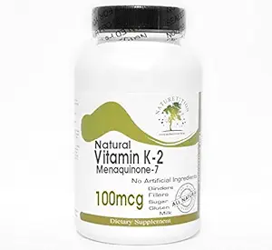 Vitamin K-2 100mcg Menaquinone- 7 ~ 200 Capsules - No Addolicity ~ Suplemen Naturetition