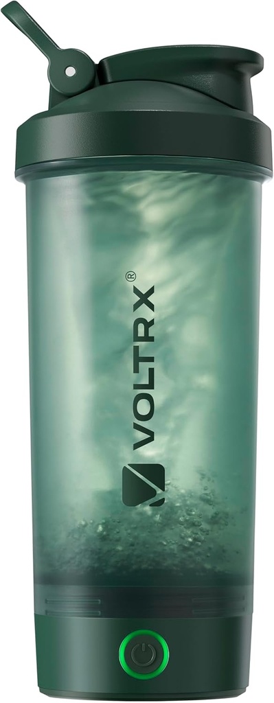 VOLTRX Protein Shake Bottle, Merger USB C Rechargable Electric Protein Shake Mixer, Shaker Cups for Protein Shakes and Meal Replacement Shakes, BPA Free, 24oz
