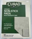 Curad Non- Stick Pads, 3 Inches X 4 Inches 10