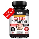 Kaya Amsal Oxy Burn - Thermogenic Herbal Formula Aktif Hidup - None-GMO & Gluten- Free - 180 Count
