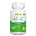 Igennus Alga Kalsium & Magnesium Suplemen, Tanaman Berdasarkan, Penyerangan Tinggi, K2 dan D3, Kompleks Alga Merah Non-GMO untuk Dukungan Tulang & Gigi, untuk Perempuan dan Pria, dengan Boron, Vegan, 60 Tablet