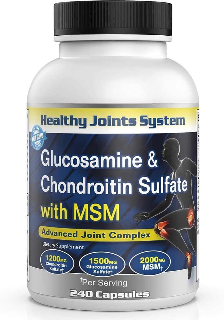 Advanced Mobility & Flexibility Dukung Formula dengan Glucosamin, Chondroitin & MSM - 240 Capsules for Active Lifestyle & Daily Wellness
