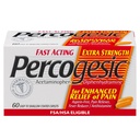 Percogesic Ekstra Kekuatan Acetaminophen & Diphenhydramine Relief Pain, Fast- Acting Aspirin-Free Fever Reducer & Antihistamin, 60 Count