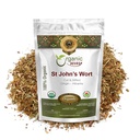 Jalan Organik St. John 's Cort Cut & Sifted (Hypericum perenatum) - Herbal Tea 124; European Wildvest (1 / 44; Organik, Kosher & USDA Certifikasi 124; Vegan, Non GMO & Gluten Free 124; Origin (1 / 4LBS / 4Oz)