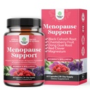 Lengkap Suplemen Herbal Menopause untuk Perempuan - Perempuan Hormone Balance Capsules untuk Sweats Malam Panas & Mood Swings dengan Dong Quai, Chaste Berry & Black Cohosh Root - 60 Count Pack