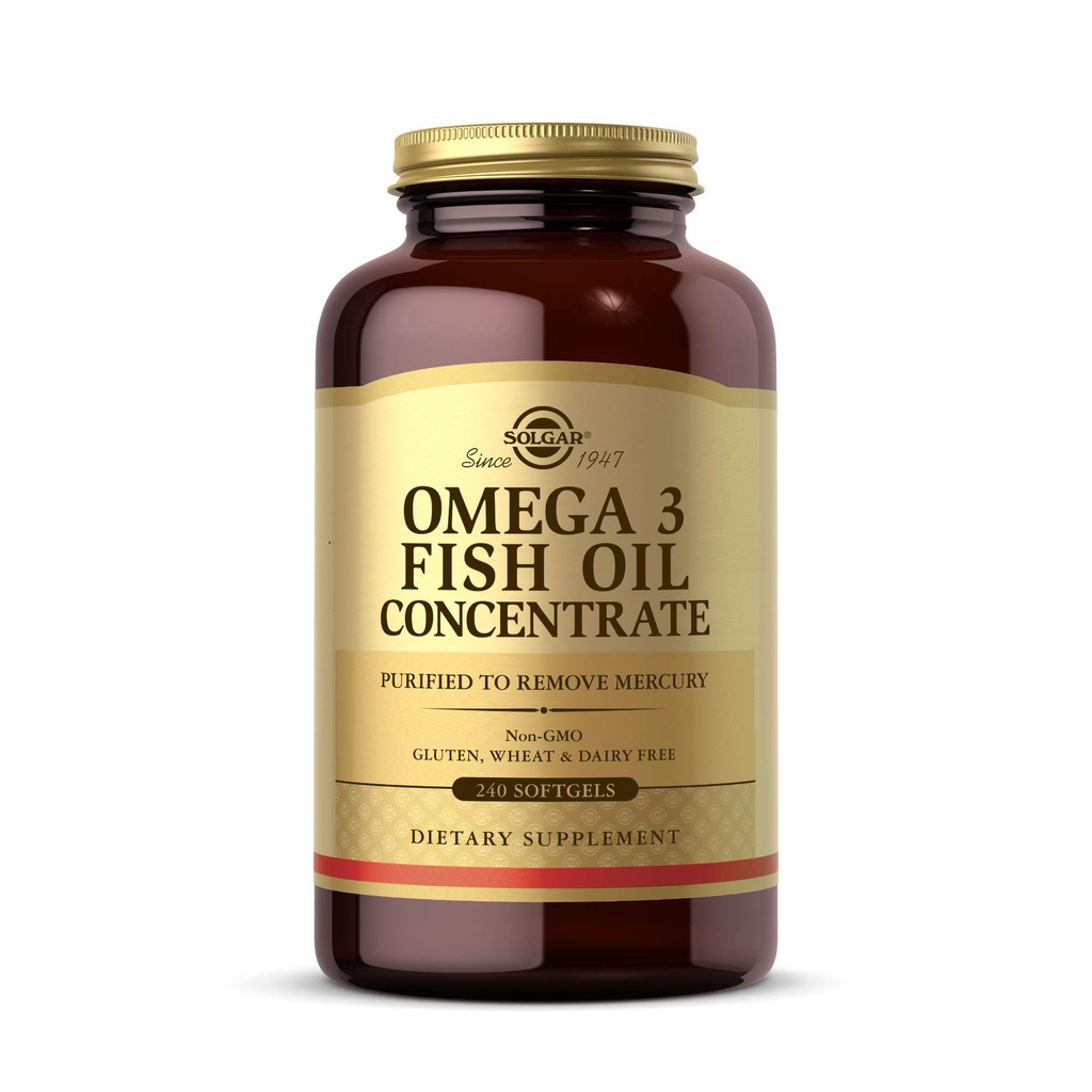 Solgar Omega- 3 Fish Oil Konsentrasi, 240 Softgels