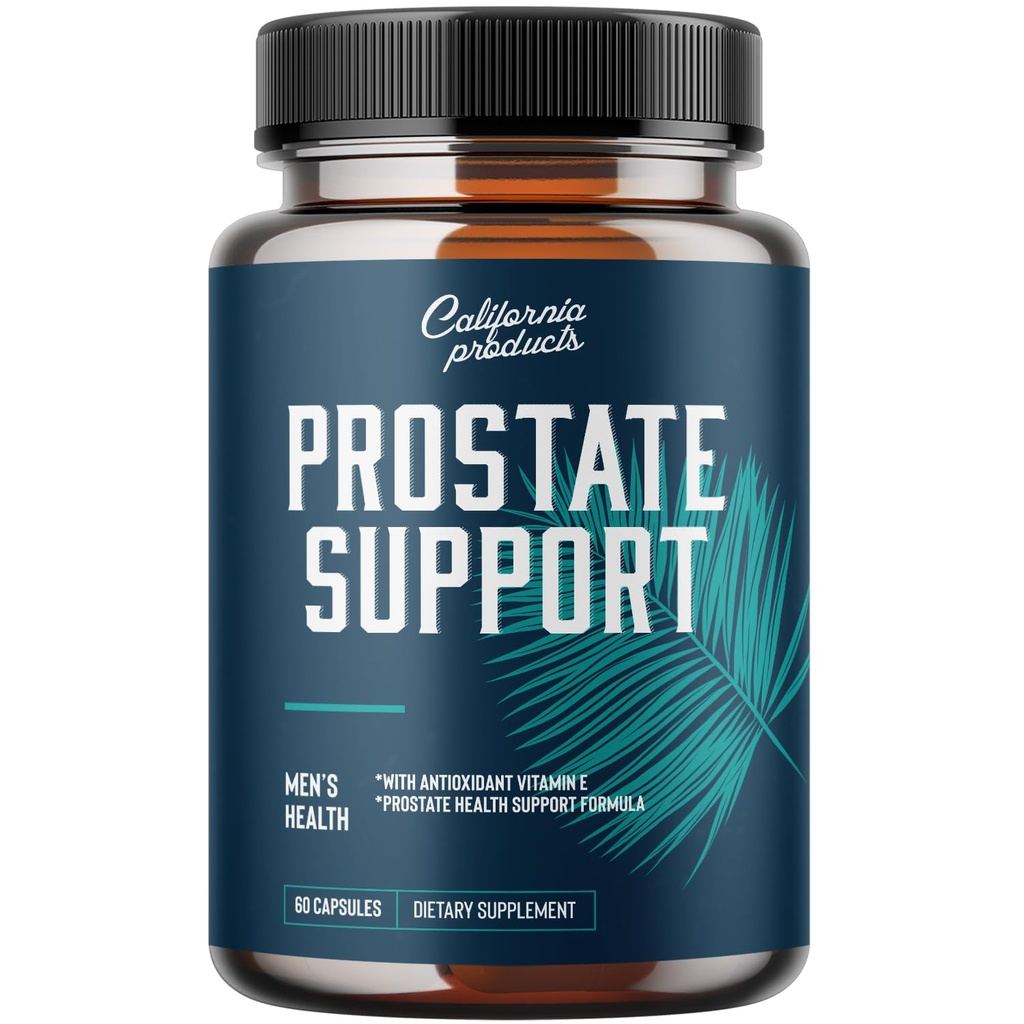Prostate Support Supplemen untuk Pria, Pygeum dengan Saw Palmetto Berries Extract Vitamins Zinc Plant Sterol Complex Easy Minary Flow Mens Health