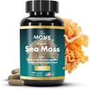 Organik laut Moss Capsules - Advance Formula, Raw Wildmade Seamoss Suplemen dengan Bladderwrack dan Burdock Root - 180 Pil - Dibuat di Amerika Serikat