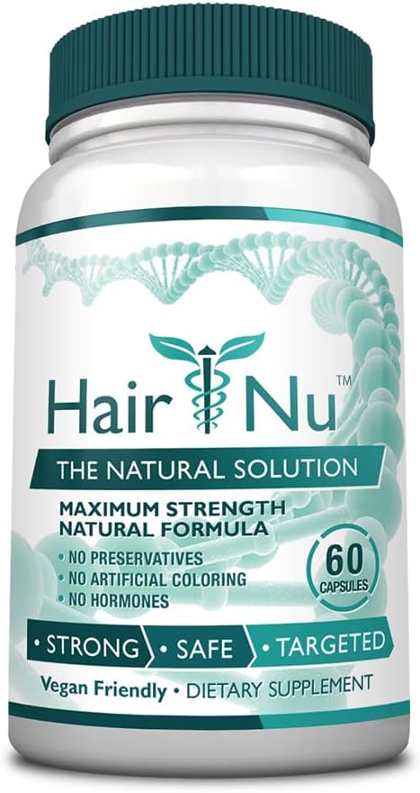 Perkembangan Rambut Alami Solusi / Tambahan Diet, 1 Botol - 60 Kapsul