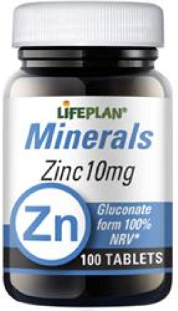 Lifeplan 10mg Zinc Gluconate Elemental - Paket 100 tablet