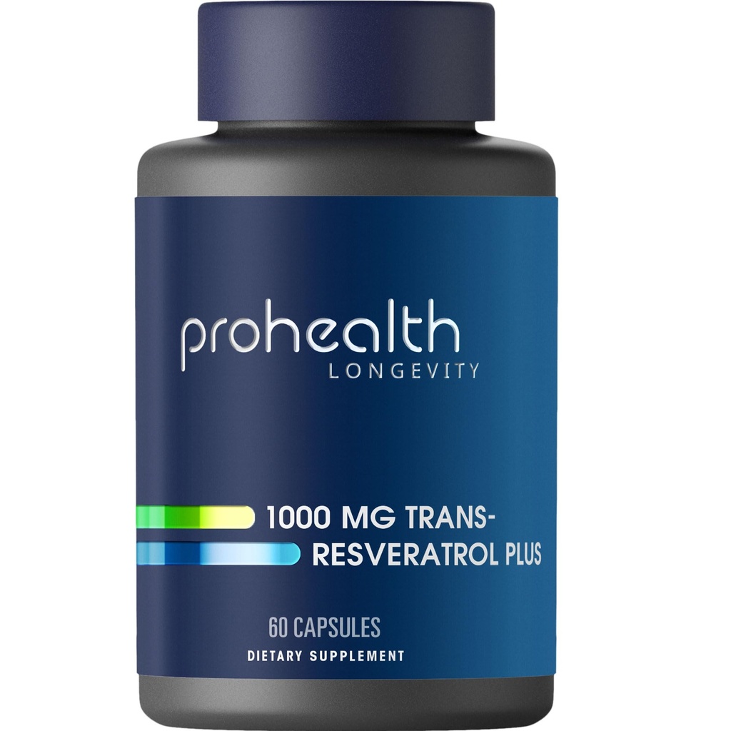 ProHealth Resveratrol 1000mg 124; Pure Transform-Resveratrol 124; Plus Quercetin, Red Wine & Green Tea Extract 124; Clinically Studied untuk mendukung Kesehatan Cellular, Memori, Penuaan Berat 124; 60 Capsules