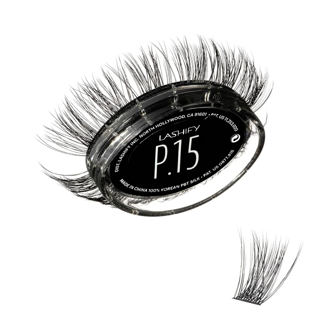 Lashify Plushy 15mm Gossamer Lash in Black, Easy DIY False Lashes for a Voluminous Yeat Still Natural Look