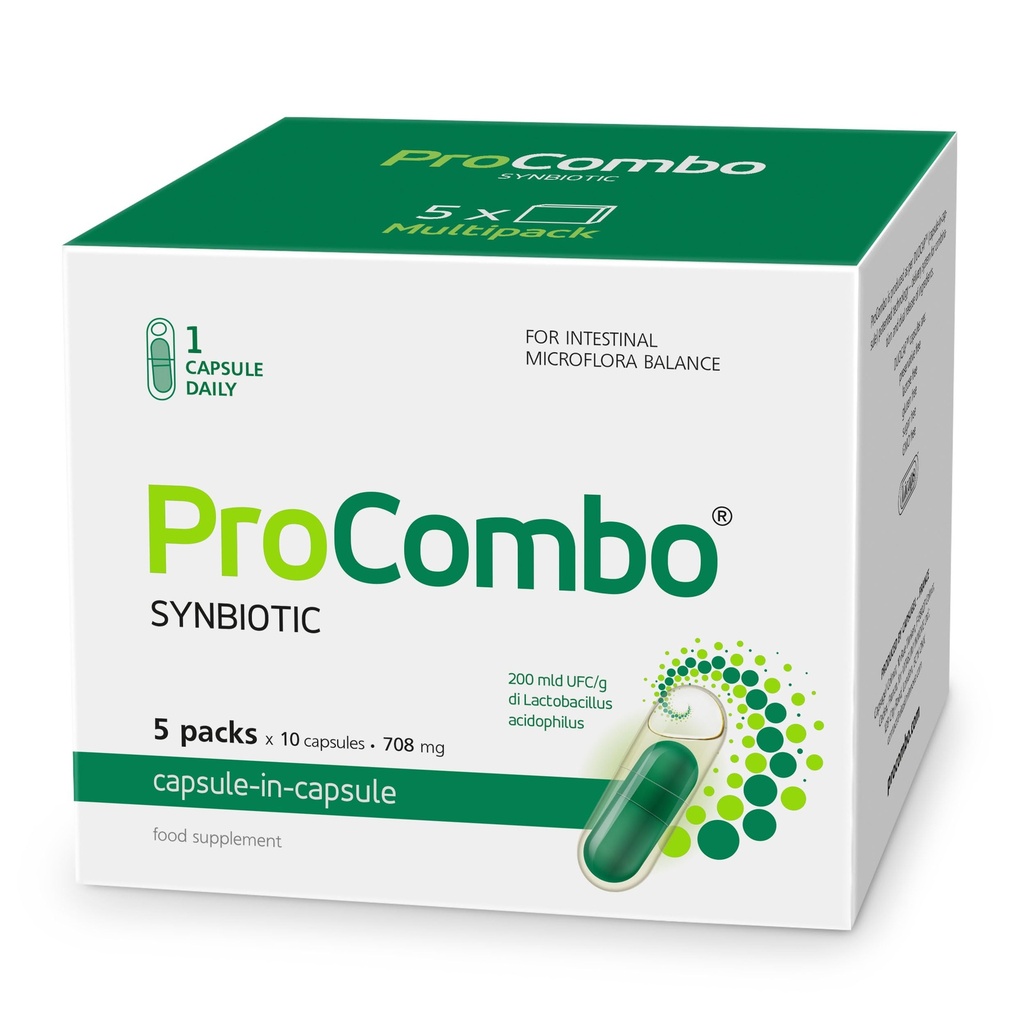 Smart Synbiotic dengan target pengiriman "The Good Bacteria". Double Capsule dan Liquid Formula untuk Hasil Cepat. 1 Capsule per Hari (Paket 5)