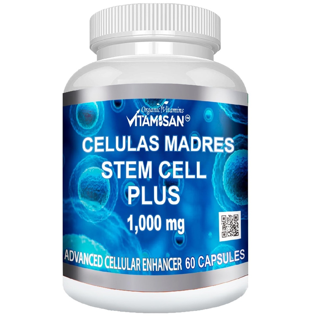 Celulas Madres 60 Capsules Vitamisan 1000 mg Aphaniszomenon Flos- aquae Blue Green Algae AFA SPA Natural Cell