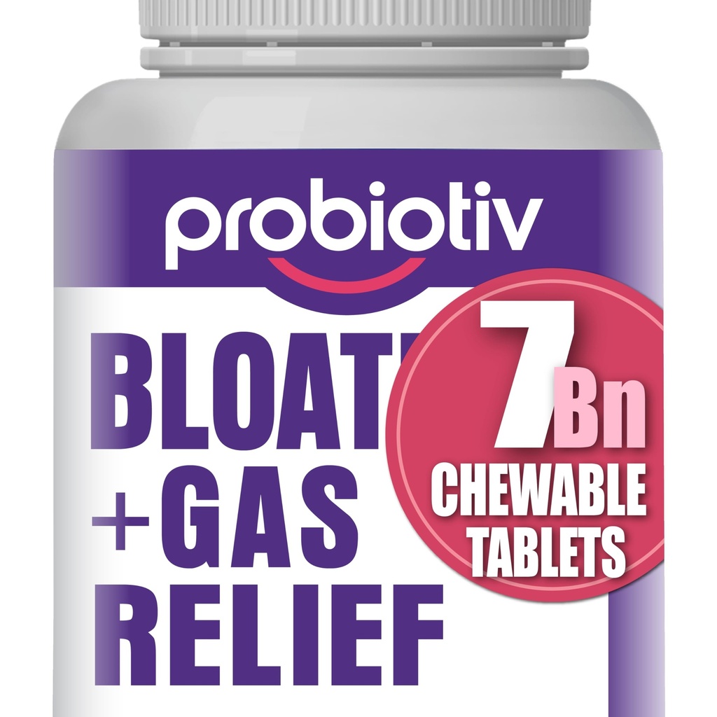 Dukungan Gas & Bloating bagi Perempuan dan Pria 7 Milyar CFU - Proposal Terchewable & Lactoillus Reuteri, Enzymes Digetical Harian for Occational Bloting, Gut Comfort & Digetical Health