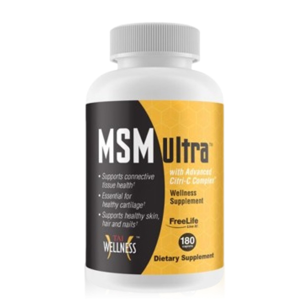 Kehidupan muda MSM Ultra; 3.000 mg MSM + Proprietary Citri- C Complex Blend + Vitamin C 124; Ultimate Methylsulfonymetana Suppplemen 124; Bone & Join Dukungan 124; 180 Cacah