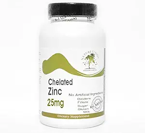 Zinc 25mg ~ 200 Capsules - Tanpa Addititives ~ Suplemen Naturetition
