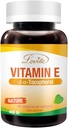 Lovita Vitamin E 400 IU Softgel, Natural 268 mg (sebagai D Alpha Tocosherol), Vegan for Healthy Skin, Hair, Nails & Imune System Dupport, 60 Vegetarian Softgeels