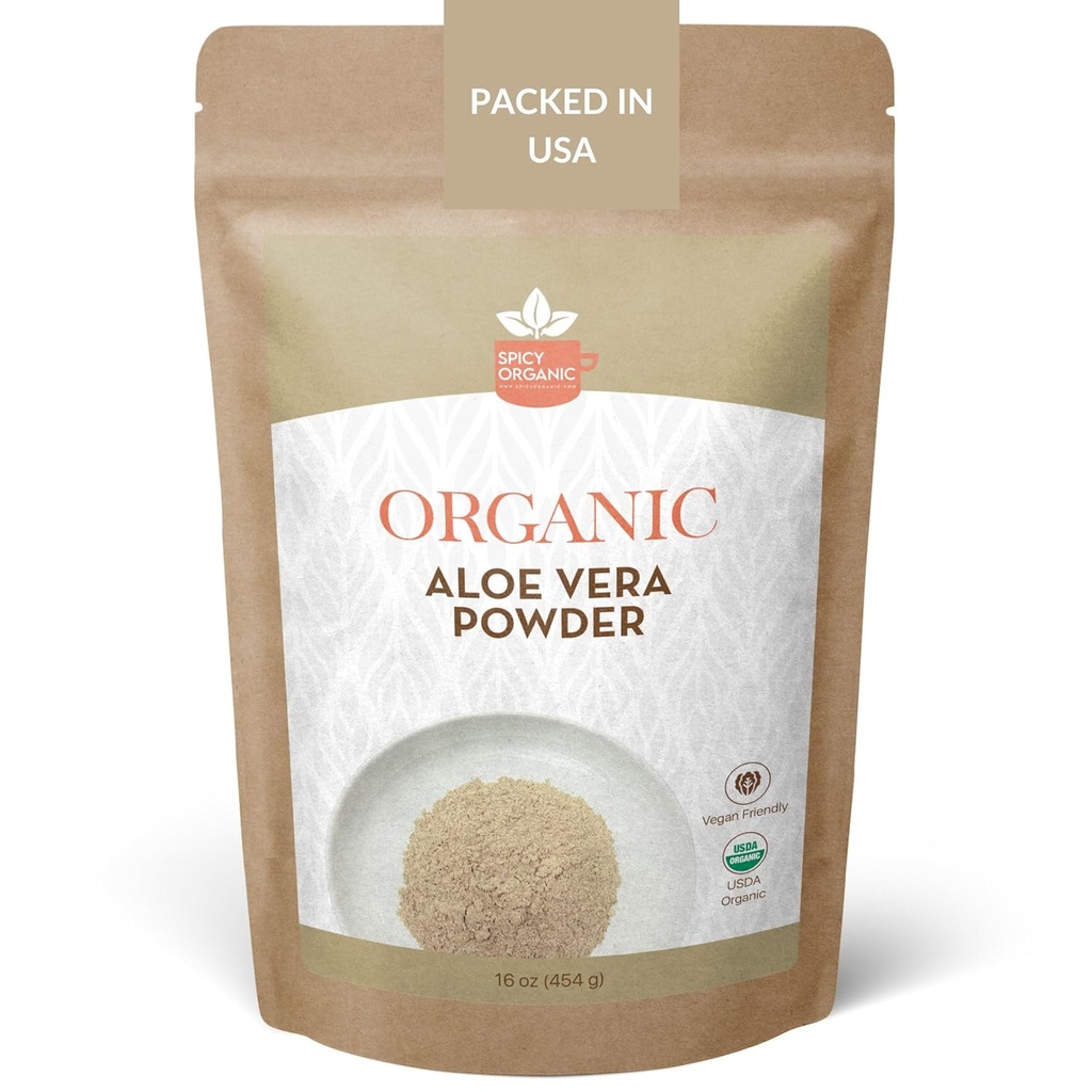 Powder organik Aloe Vera untuk Skin & Hair / 8 oz.