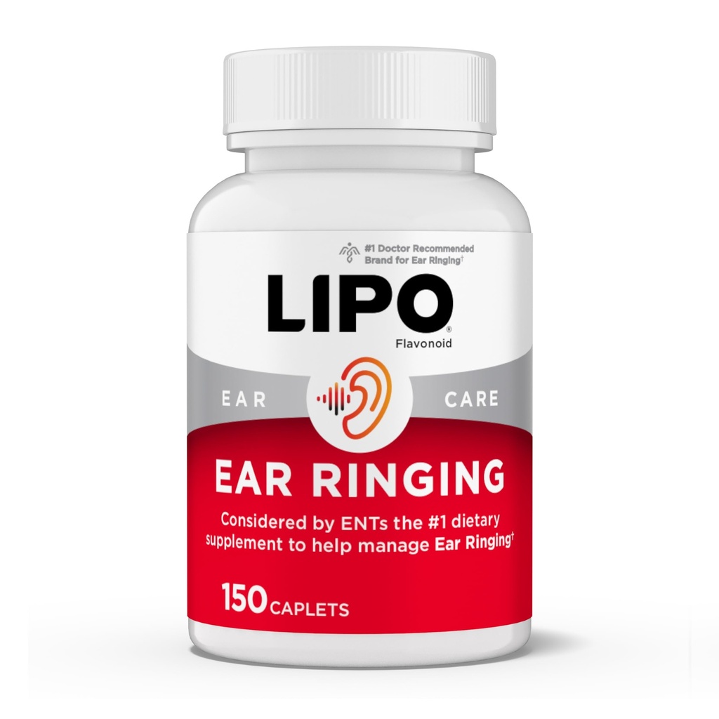 Lipo- Flavonoid Plus Tinnitus Relief - Doctor- Rekomendated for Ringing Ears - Clinically - Proven Lemon Bioflavonoid Complex dengan Vitamin C, B1, B2, B6, B12, & Calcium - 150 Caplets