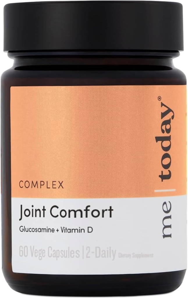 Saya hari ini Comfort Supplemen - Glucosamin, Chondroitin & Vitamin D untuk Dukungan Mobility & Bone - Bersihkan Formula untuk Pria & Perempuan - 60 Vege Capsules