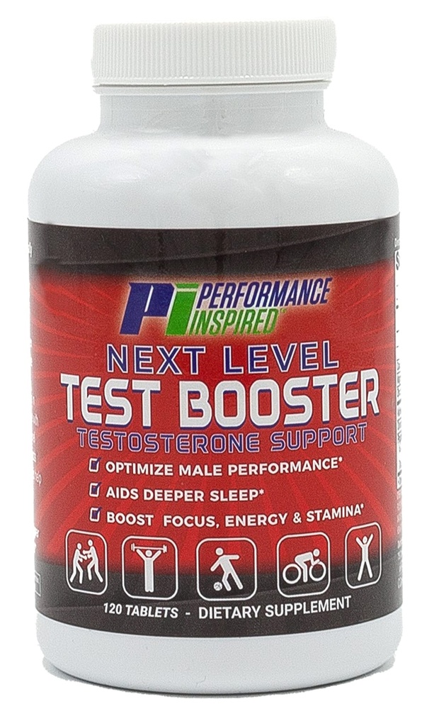 PERFORMANCE INSPIRED Next Level Test Booster - Testosterone Dukung - Ashwagandha Root Extract - Energy, Stamina & Recovery - 120 Count