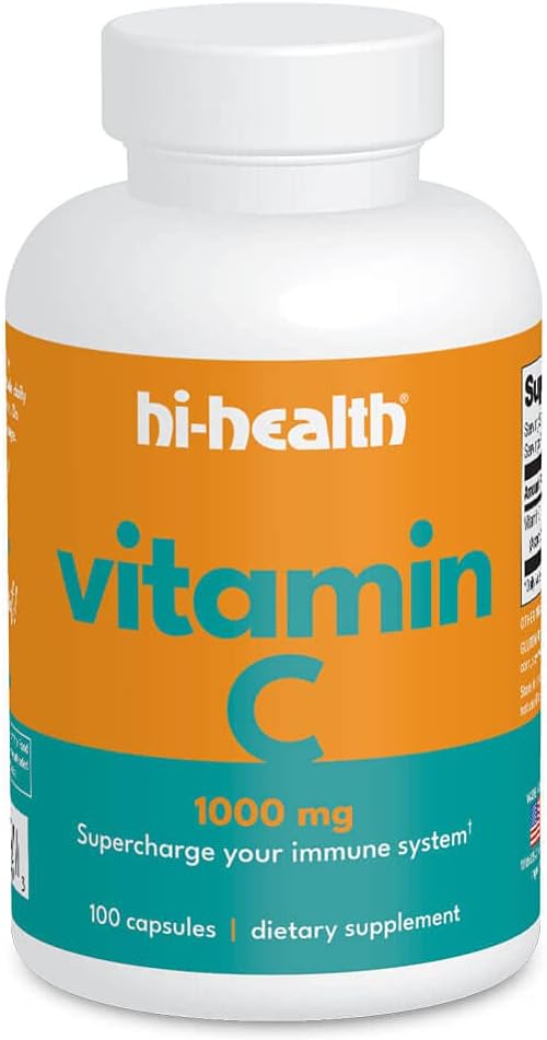 Hi- Kesehatan Vitamin C 100m dengan Rose HIPS (100 Kapsul)