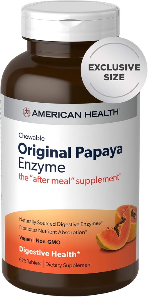 AMERICAN HEALTH Papaya -625 Count