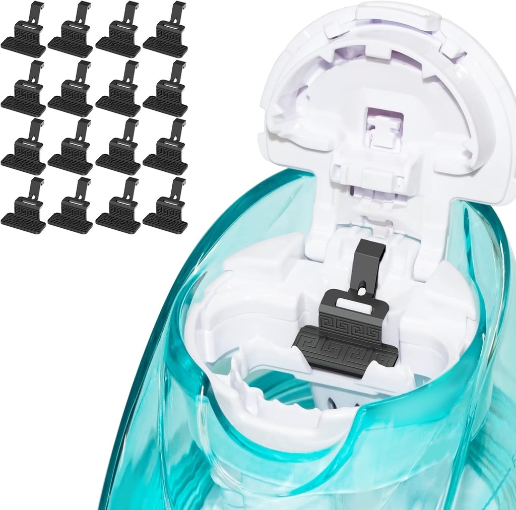 FireAnt Silicone Saline Pods Refills Accesories Compatible with Navage Nasal Care, 16 Pack Reconable Salicone Salt Pads Refills Replacements, Easy Operations (Black 16 Packs)